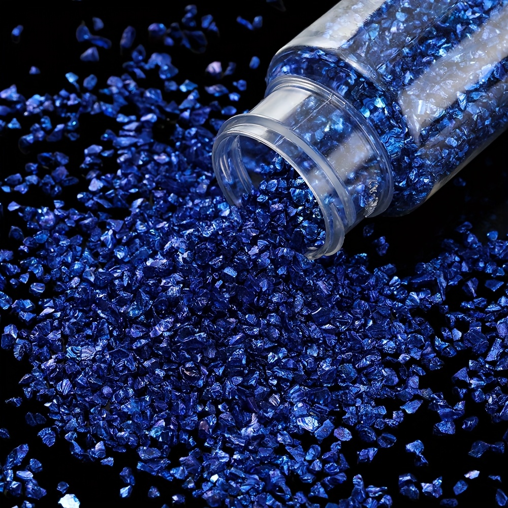30g Multicolor Irregular Glass Crushed Stone Resin Fillings for DIY Jewelry, Epoxy Crafts, and Art Decorations