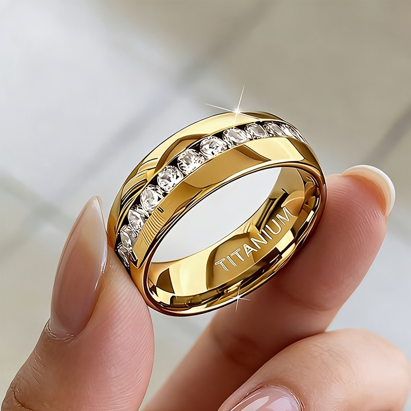6mm Wide Fashion Men Women Wedding Anniversary Valentine's Day Christmas Best Jewelry Gift