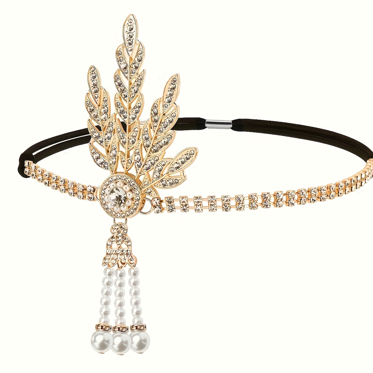 TEMU Bandeau de tête pour bal 1920, feuille en métal, style Gatsby, pour enterrement de , article tendance