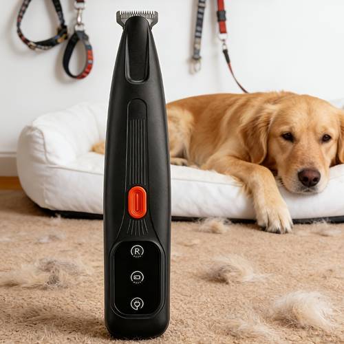 1pc pet grooming electric trimmer usb rechargeable dog claw trimmer with led light multi functional pet hair clipper suitable for claws eyes ears face and hips