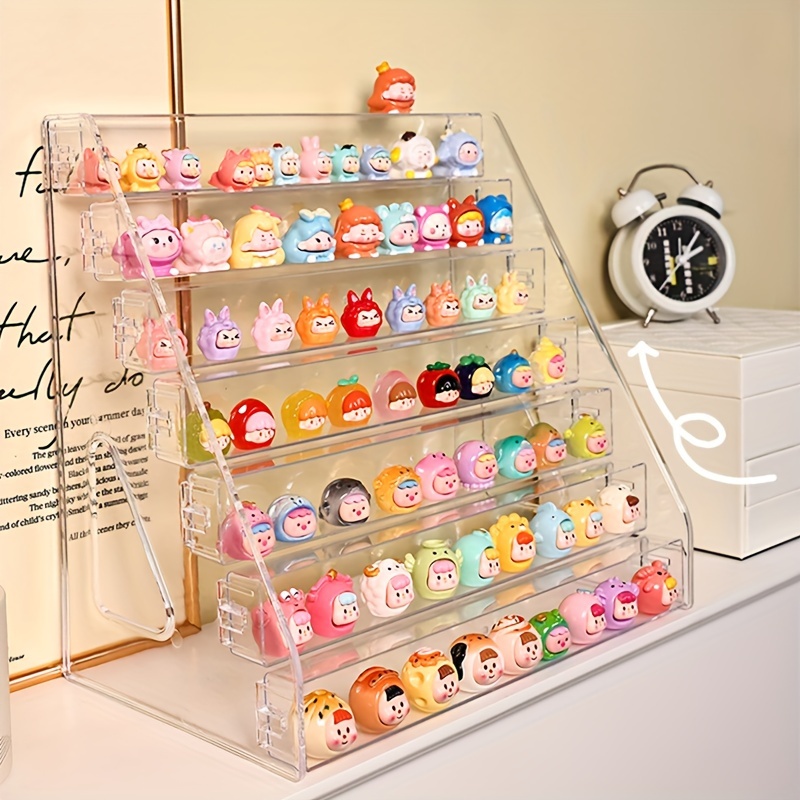 

Pop Mini Display Case - Clear Acrylic Desktop Organizer For Collectible Toys & Stones, Mini, Display Box