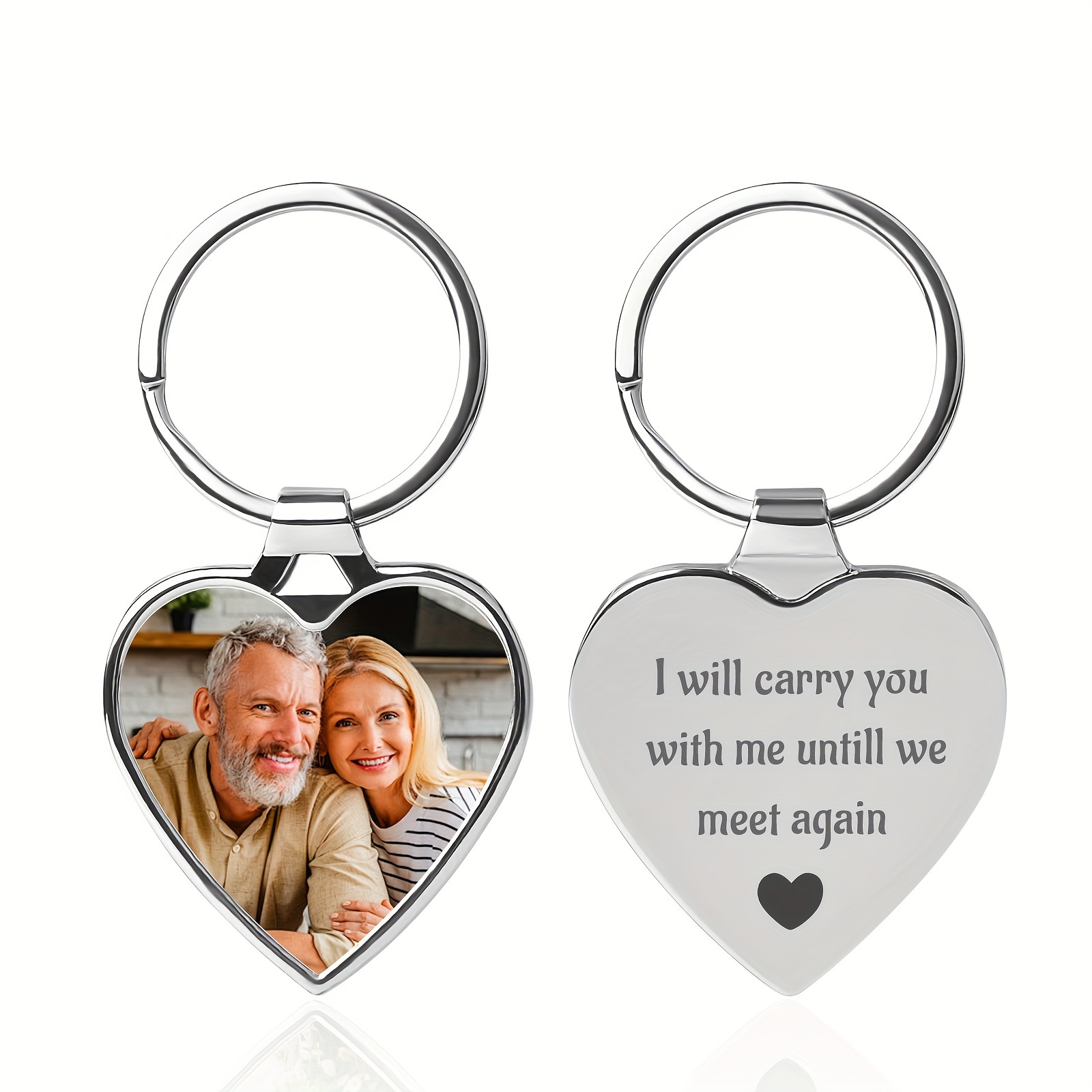 

Personalized Stainless Steel Keychain - For Of Parent Or Pet