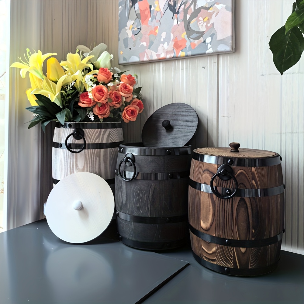 leder aufbewahrung Time Resistance Leder-Schmuckkästchen Vollnarbenleder Schmuck Organizer von Accessoires Fashion Farbe:Taupe TOILETTENPAPIERHALTER Schwarz Wand Metall-DanDiBo Dank seiner leichten und collection: gifts under 100