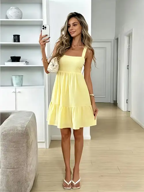 yellow dresses women sold on Temu United States yellow dresses women sold on Temu United States