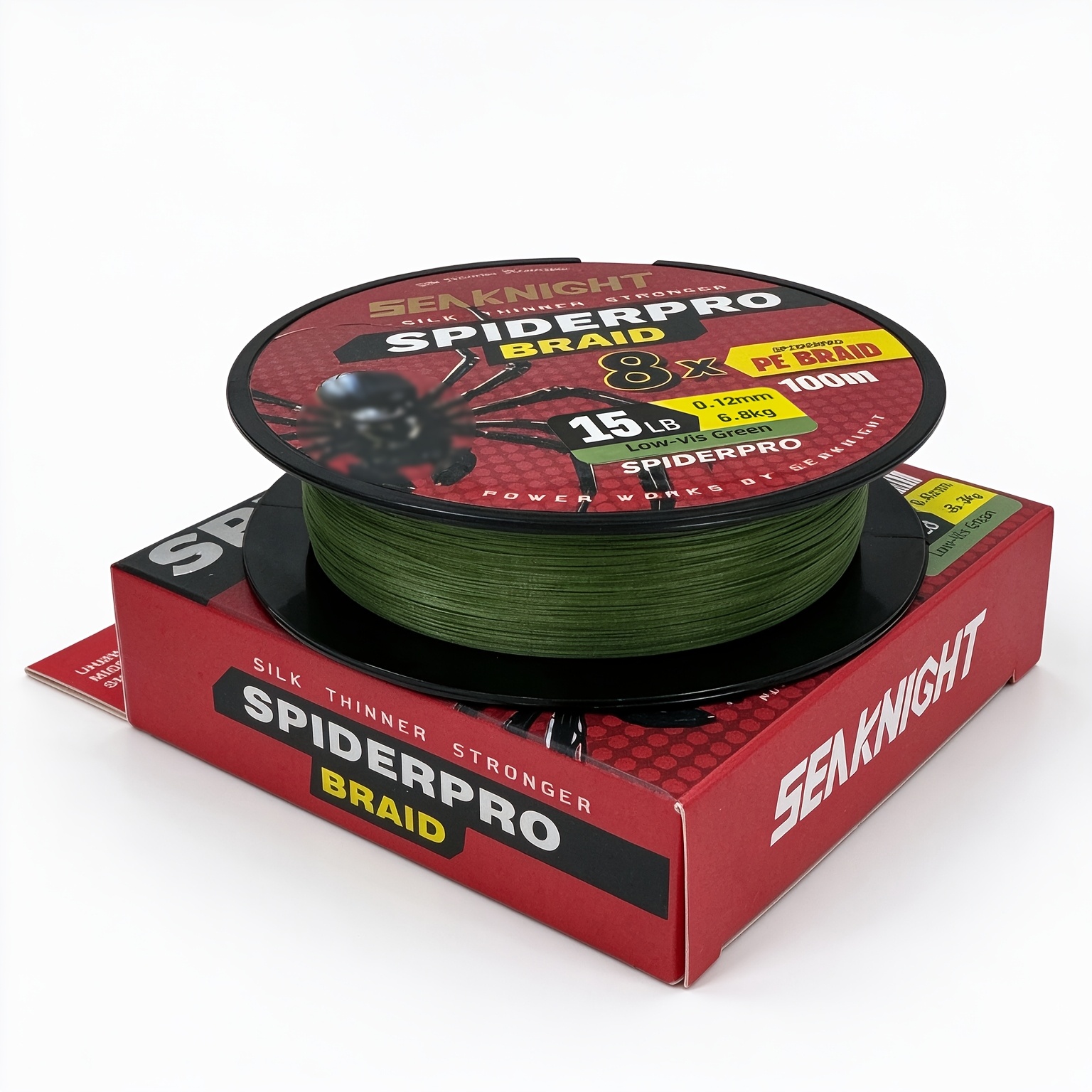TEMU Seaknight 100 Meters Spiderpro8 Pe Line, 15-100 Lb, Wear-resistant