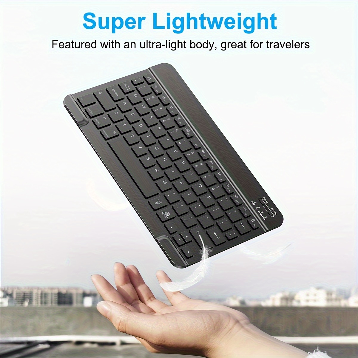 

Portable Mini Wireless 10-inch Keyboard Suitable For Ipad Pro/mini/air, Rechargeable Ultra-thin Wireless Keyboard Suitable For /samsung Tablet Smartphone For Ios/android Windows