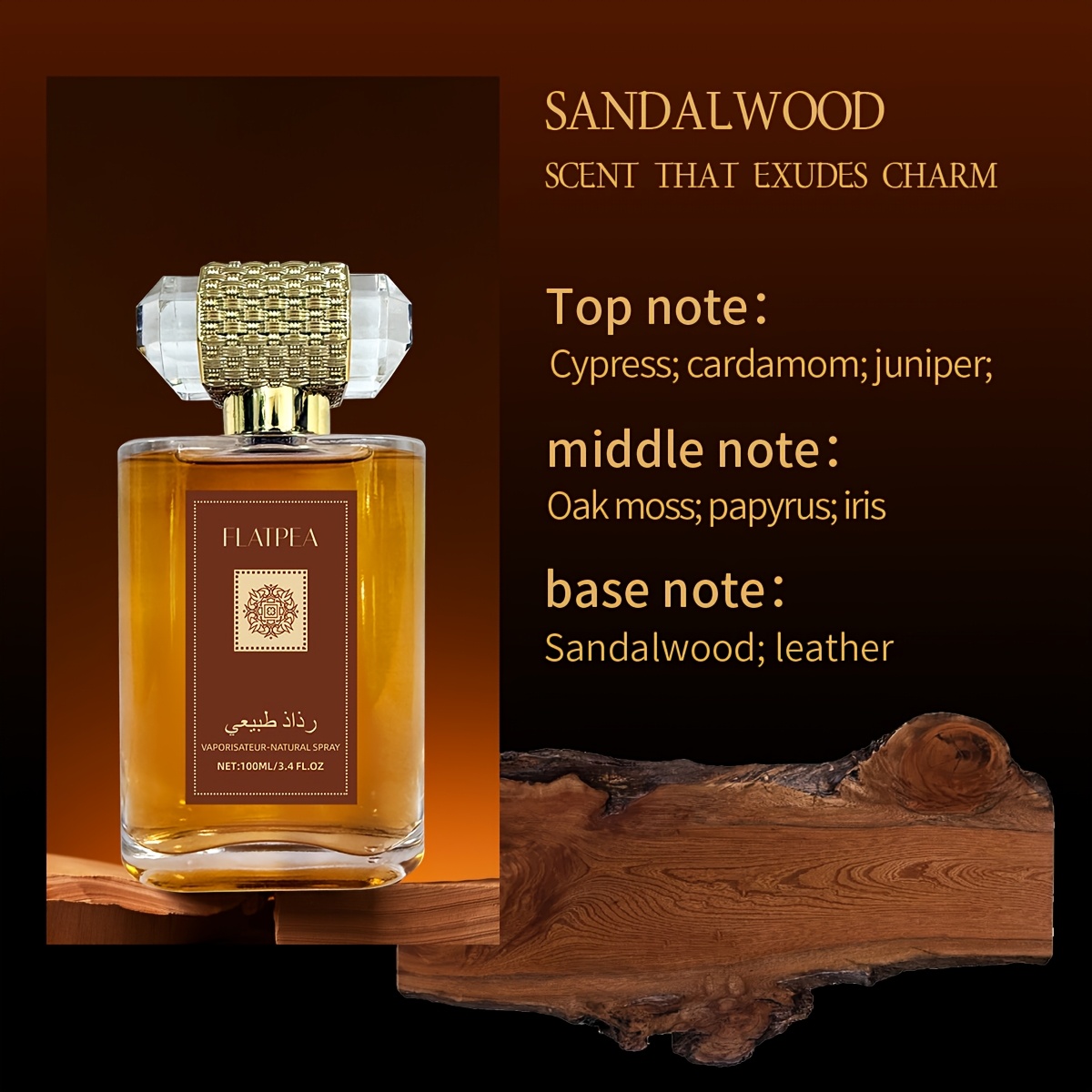Image of 100ml, To Women, Sandalwood Perfume, Parfum Herren, Fresh , Long Lasting Romantic Perfume, Spray, Elegant Couple's Perfume For Men And Women, Night Perfume