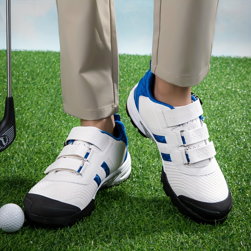 

Unisex Professional Golf Shoes With Good Grip, Comfy Non Slip Hook & Loop Fastener Durable Sneakers For Men's & Women's Outdoor Activities
