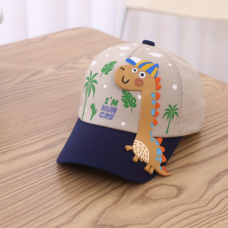 Children's Hat, Long-neck Dinosaur Cartoon Snapback Cap, Hat, Baby Baseball Cap