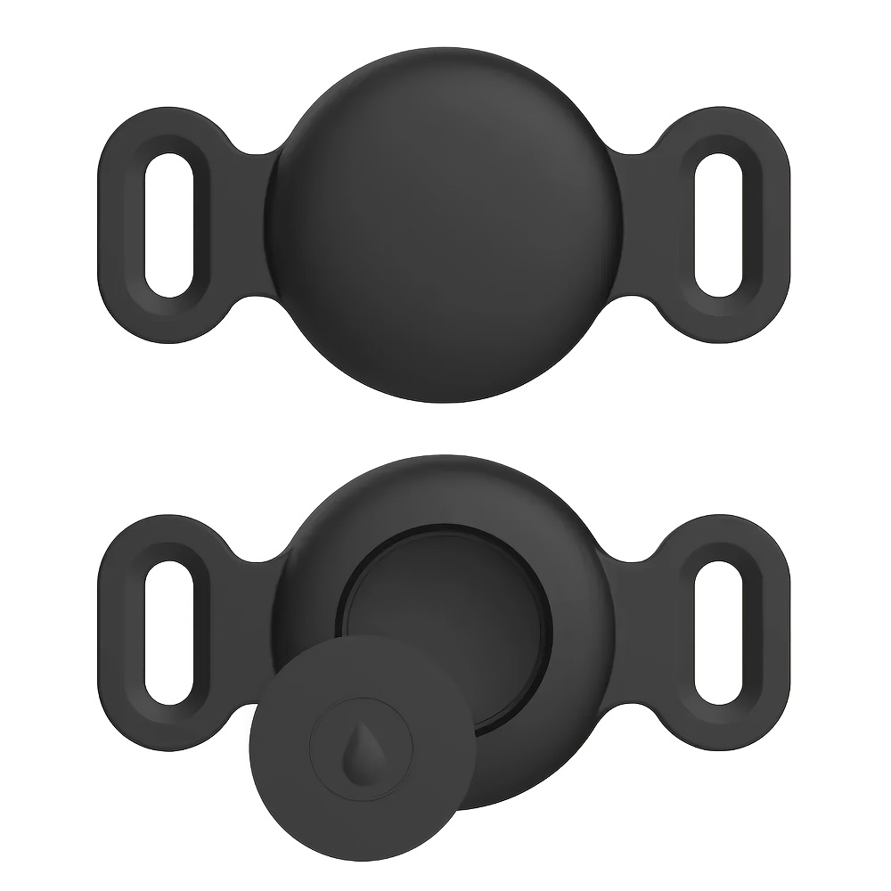 TEMU Étui en silicone pour Apple Airtag, étui de à double oreille pour collier de chien et de chat, pour localisateur Apple Air Tag pour d'animaux de