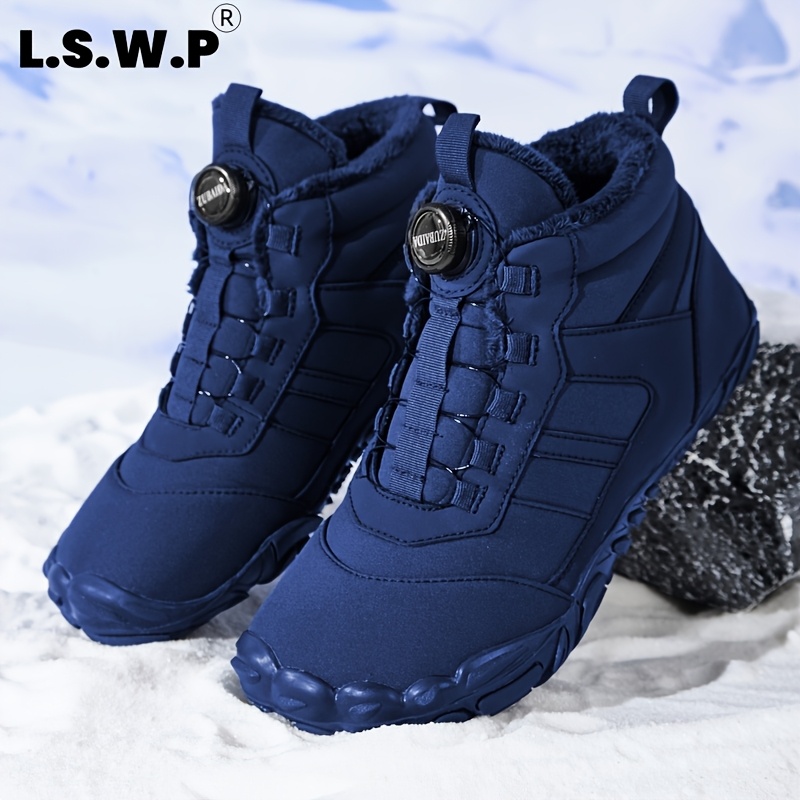 Men's Snow Boots for Outdoor Activities, Non-Slip Durable Soles
