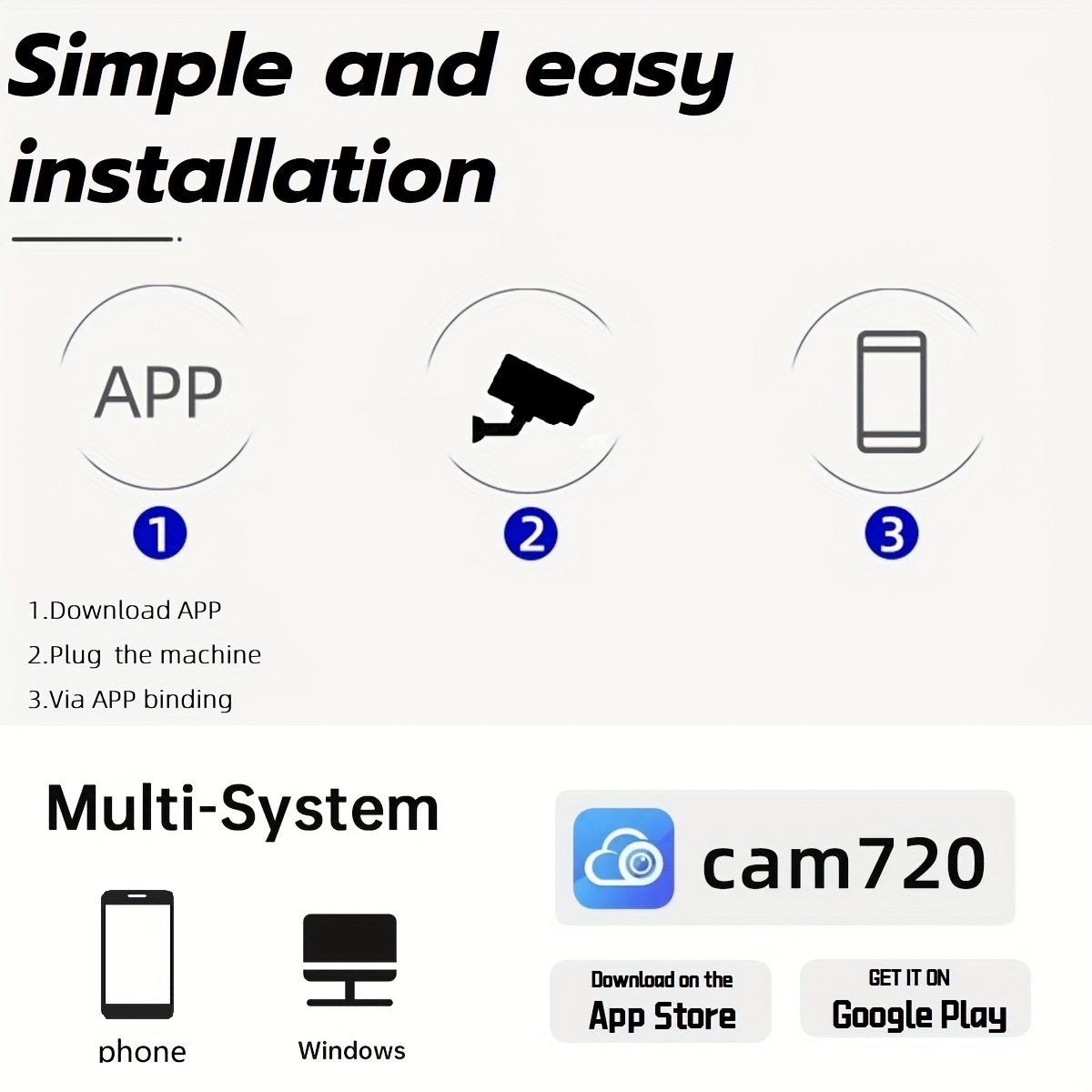 JOOAN 4K PTZ WiFi Camera with Dual Lens, Auto Tracking & Dual Screen - Perfect for Monitoring & Home Security details 7