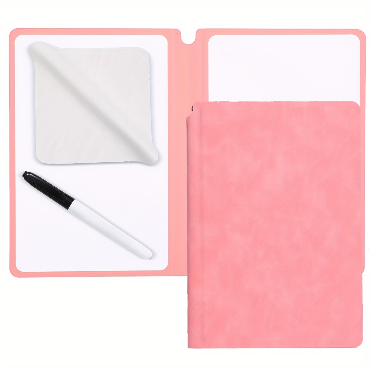 TEMU 1 Stück tragbare Whiteboard mit Whiteboard-Stift und Wischtuch-Schwamm, Whiteboard-Set, wiederverwendbares Whiteboard für Büro, Zuhause,