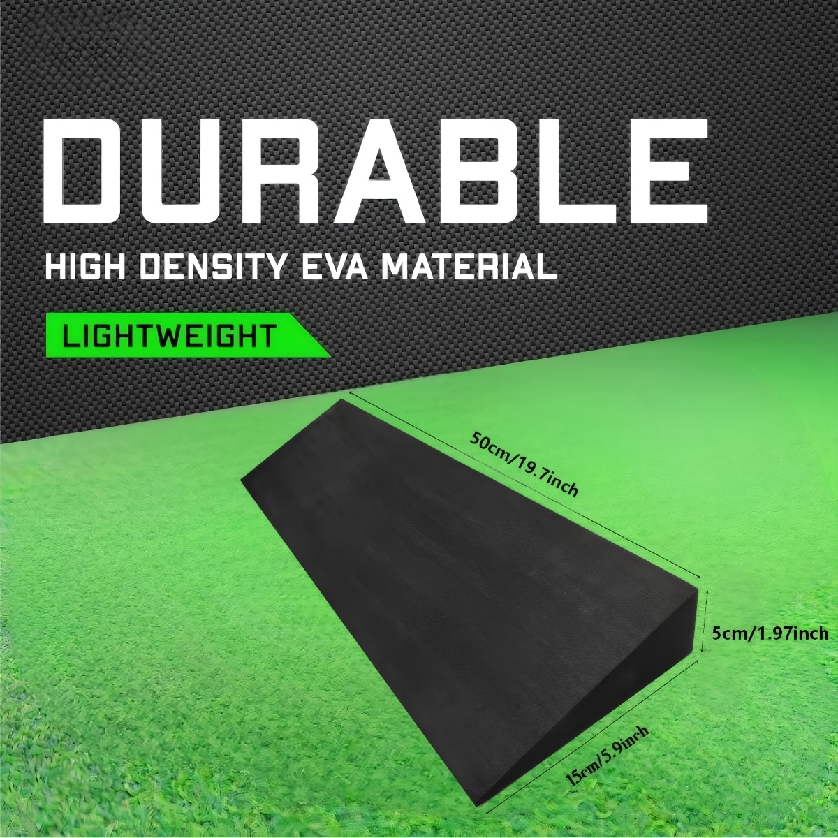 TEMU New High Quality Adjustable Eva Foam Squat Wedge, Sturdy And Portable For Home Workout, Yoga And Stretching, Durable And Portable