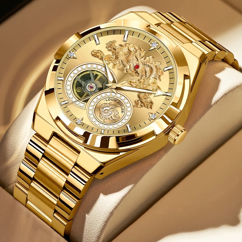 Genuine Premium Automatic Mechanical For Men And Women, Featuring A Skeleton Design, Luxury Branding, Stylish Business Watches, And A Easy Yet