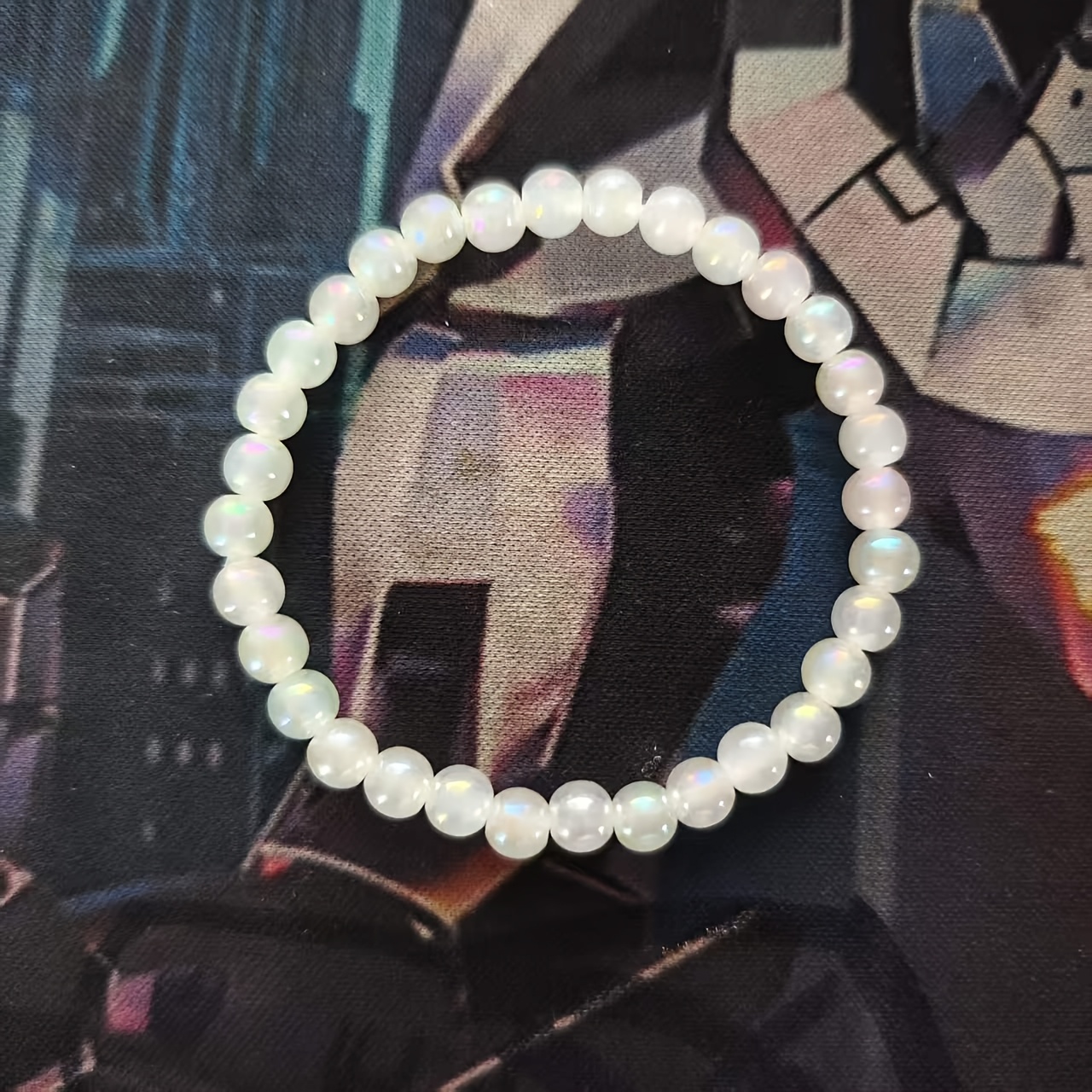 TEMU A Dopamine-inducing Handmade Women's Bracelet Featuring 32 Color-changing Beads, Each To Create A Unique Piece. Perfect For , Beach Trips, And