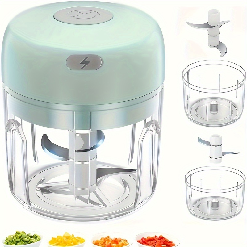 

250ml Mini Rechargeable Garlic Chopper Meat Grinder, And Sturdy, Ideal For Garlic, Peppers, Onions, Minced Meat, !