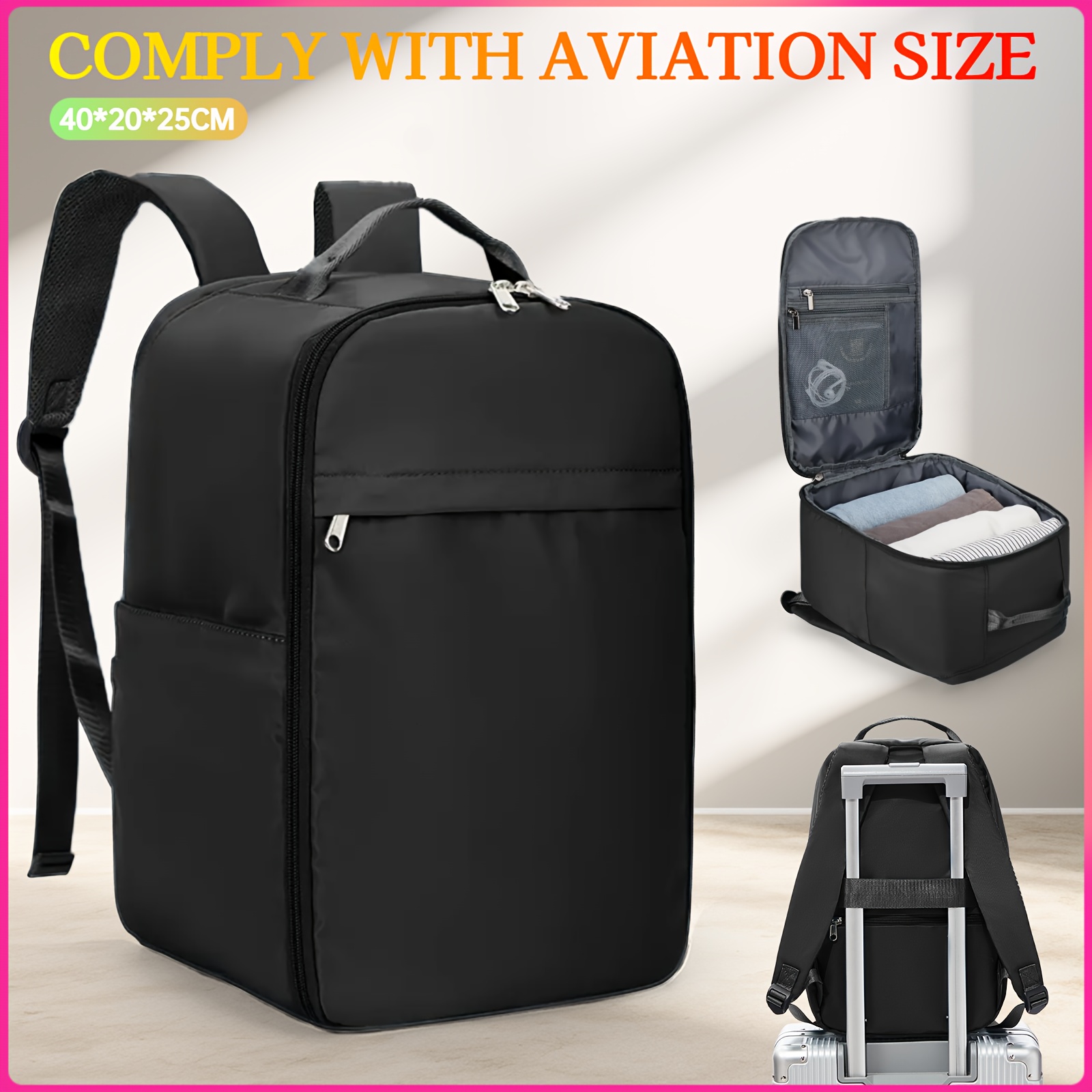 Easy Lightweight Travel Backpack, 40 X 20 X 25 Cm Ryanair Approved Carry-on, Women's Fashion Backpack, Men's Large Capacity Business Travel Bag, College Student School Bag