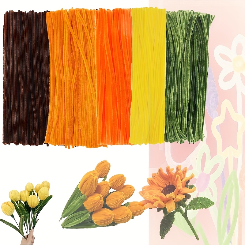 

500pcs Mixed Color Twisted Sticks Brown/gold/orange/yellow/sage Green