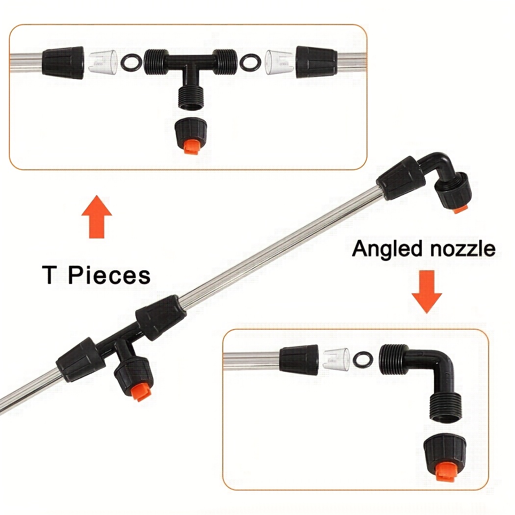 TEMU 150 Cm Boom Sprayer Unit With Nozzles For 12 V Atv Spray Boom Tank