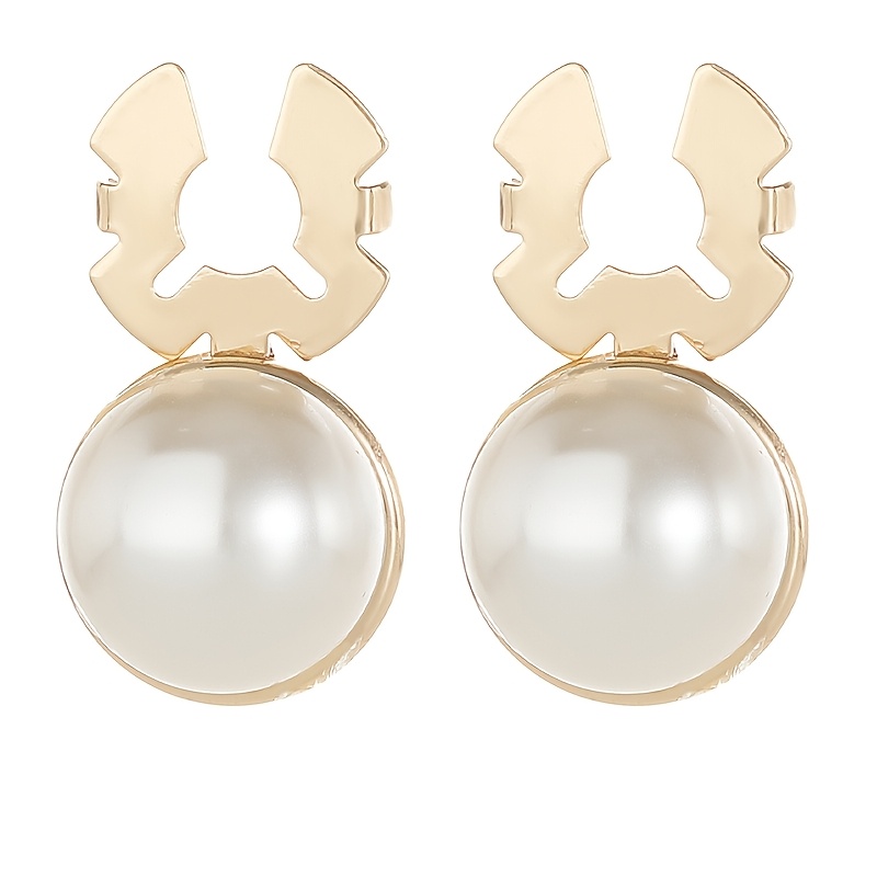 TEMU 1 Paire Bouton Perle Nouveau Fermeture Anti-Dérapage Anti-Chute Col Décoratif Bouton Châle Cardigan Vêtement Attache Bouton Chemise