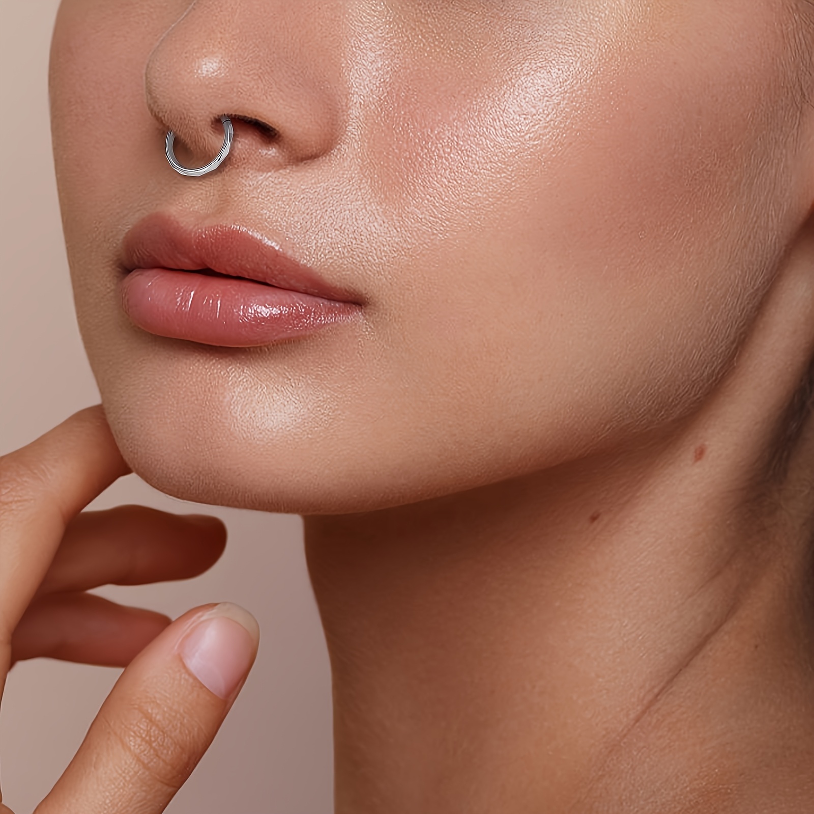 Exquisite Seamless Hoop Nose Ring, 316 Stainless Steel