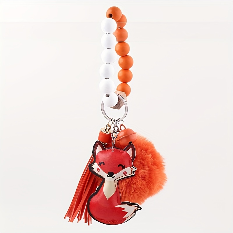 Cute Fox Keychain with Tassel Amazon.com: BLOWEST Cute Fluffy Realistic Fake Fur Fox Taill  main image 2