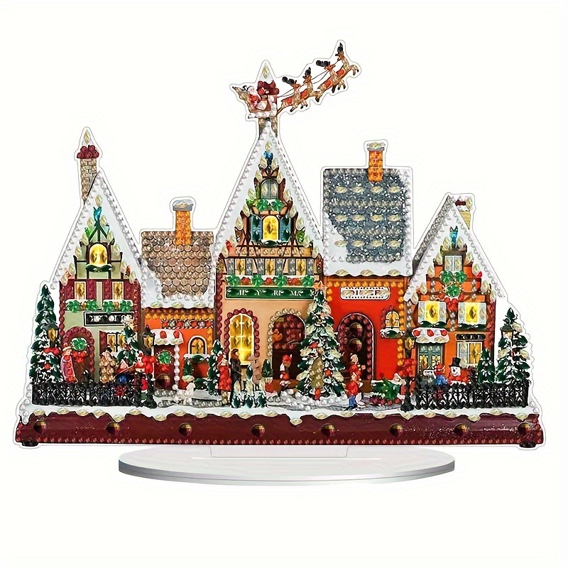 

Christmas Kit - Diy Art Set, Desktop Decor - , Round & Irregular Diamond ,