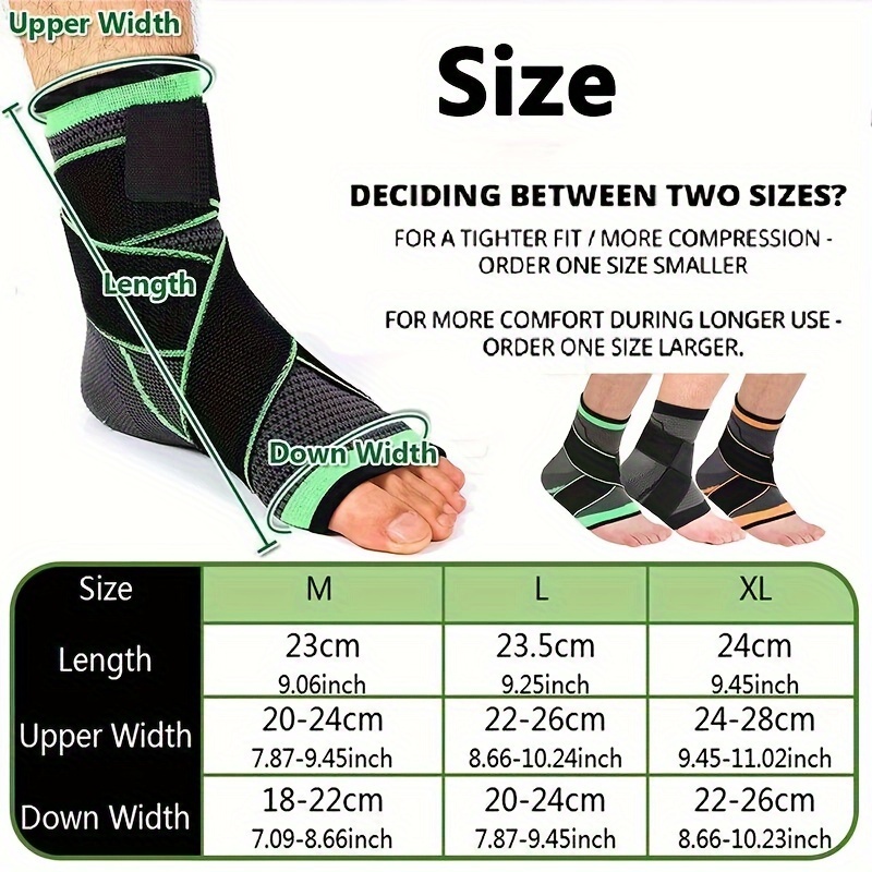 1pc adjustable ankle support brace m l xl sizes compression wrap with secure straps for   heel breathable spandex material machine washable ideal for   stability adjustable ankle brace breathable brace spandex ankle sleeve details 2