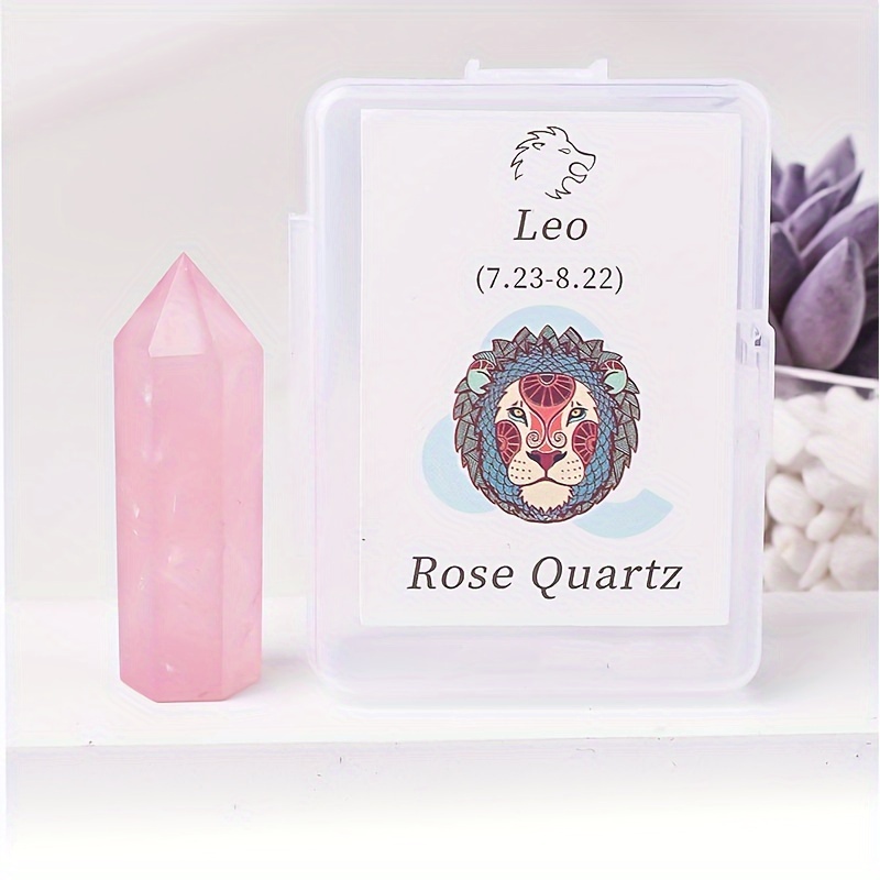 zodiac souvenir 12 astrological crystals rose quartz Temu Bahrain - Main Image