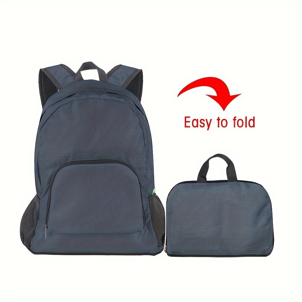 Foldable Backpack and Small Storage Bag Set