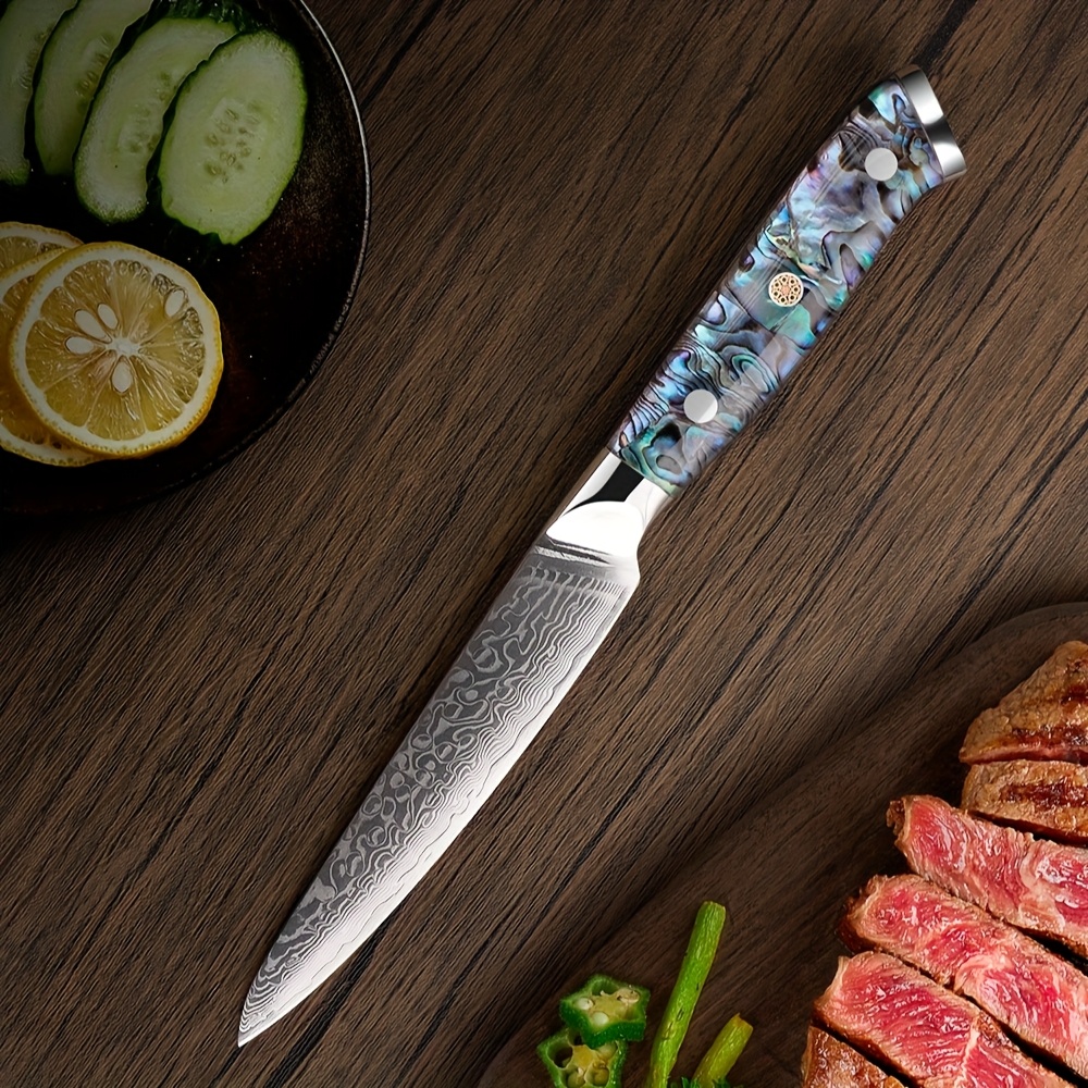 TEMU Damascus Kitchen Knife Set, , Sharp Kitchen Knife Set, 8 Inch Chefs Knife And 5 Inch Utility Knife, Professional Kitchen Knife Set, Exquisite