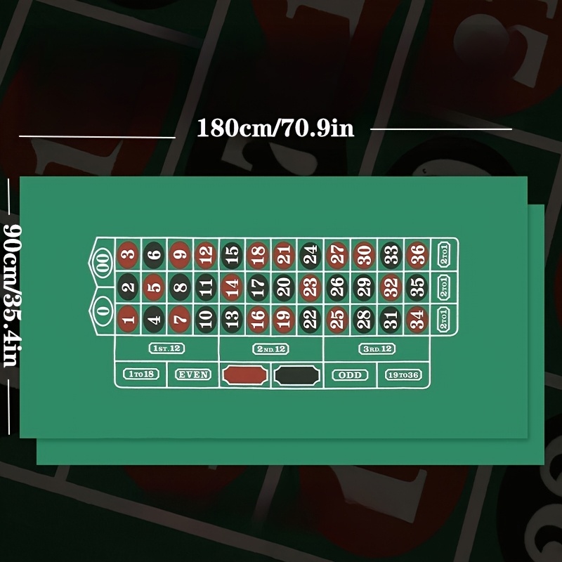 Double-Sided Tablecloth for Poker Games