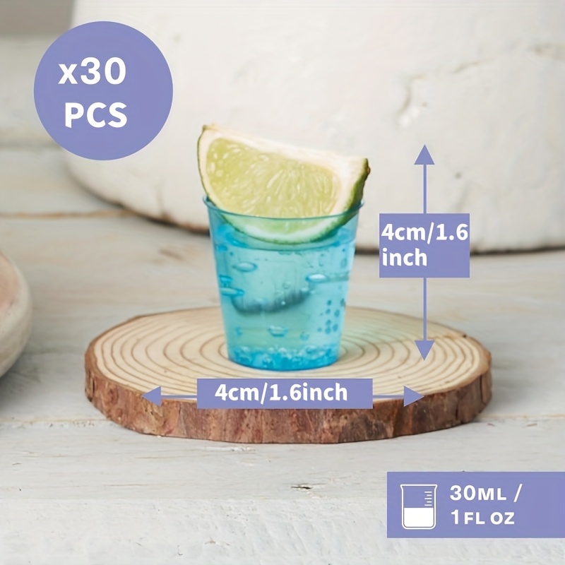 30 plastic wine glasses neon light 30ml 1oz reusable jelly - Temu Chile