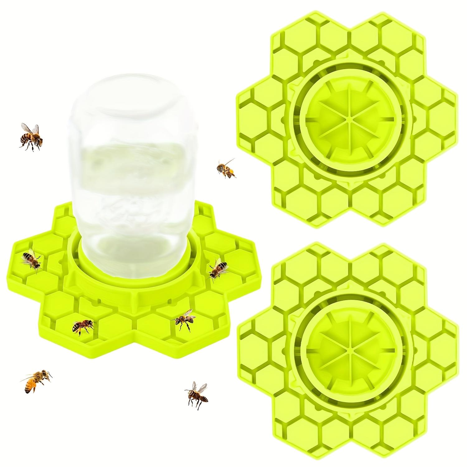 Bee Feeder Can Bee Watering Station Garden Silicone Feeder Beekeeping Drinking Water Equipment Tools Suitable For Bee Drinking Water