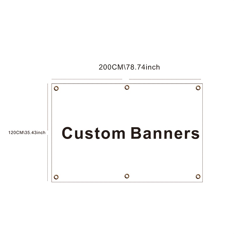 Custom 120g Mesh Fabric Banner, In Multiple Sizes, Durable And Wind-resistant, Digital Printed Flag, Outdoor Event Advertising Banner, Equipped With Brass Grommets On All 4 Sides