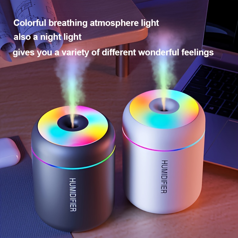 迷你usb供电的加湿器，具有色彩渐变的环境光，静音运行，房间装饰美观，适用于卧室、客厅、办公室等场所的空气加湿器 详情 0