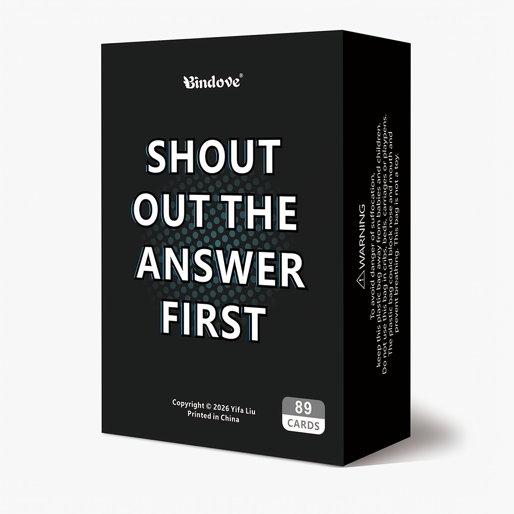 TEMU Of Fast- Q&a Game, Double-sided Tabletop Cards Requiring Quick And Rapid Answering. Suitable For Birthday Parties, Social Gatherings, Outdoor
