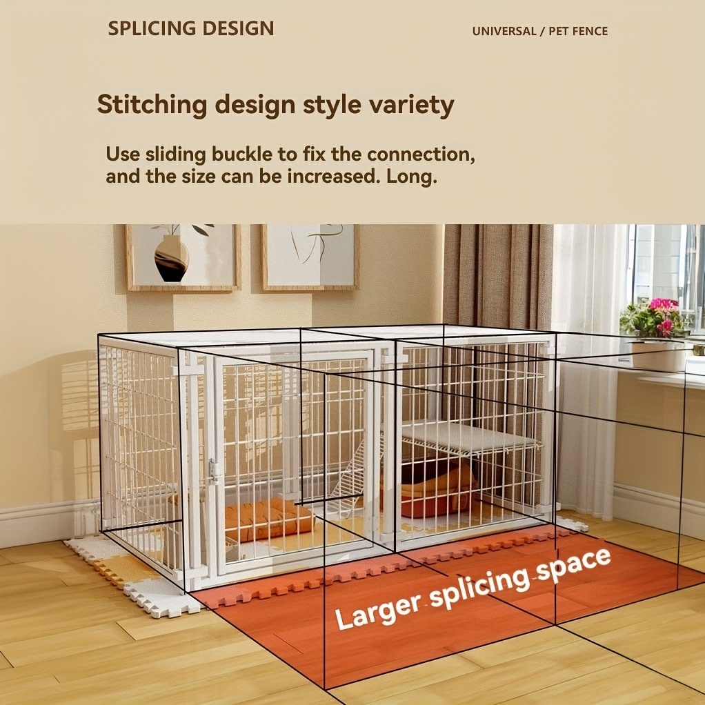 sturdy large dog crate 48l x 24h heavy duty pet kennel top Temu