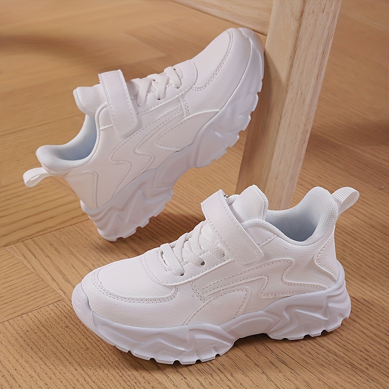 boys summer breathable sports shoes lightweight running shoes for     boys shoes are white with lace up closure and   provide a great option for outdoor activities like hiking and casual wear 0
