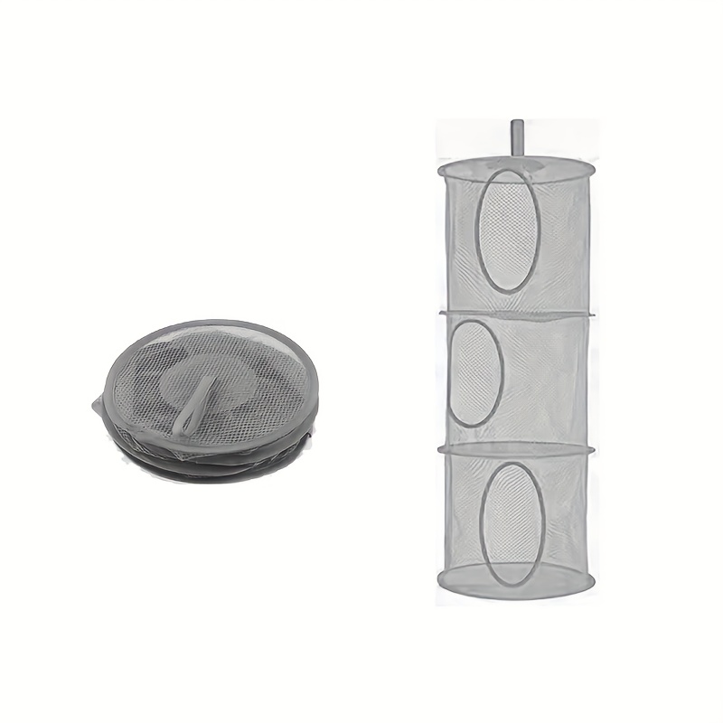 3-tier Foldable Hanging Storage Basket For Clothes, Socks, Towels, And