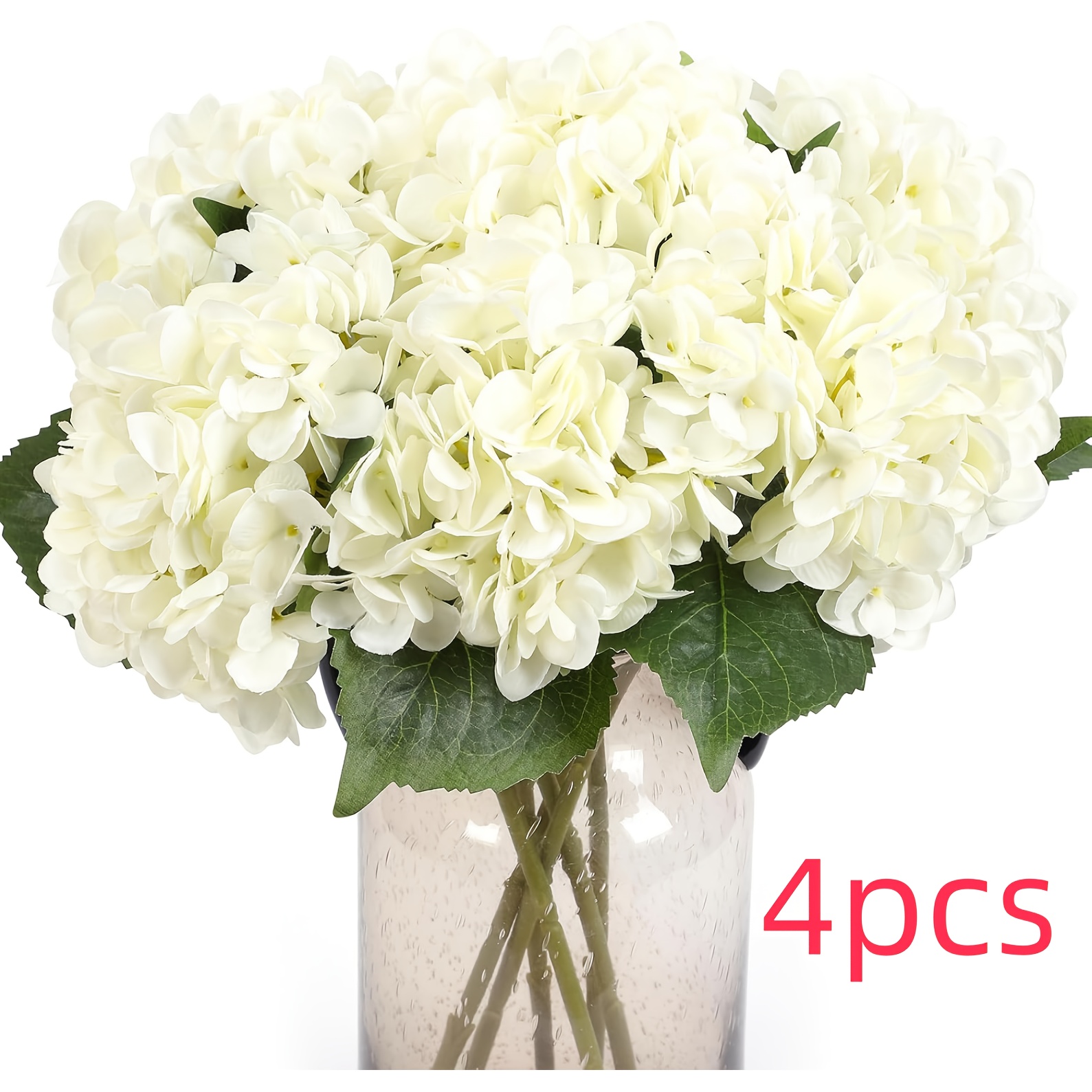 4pcs Of Artificial Hydrangea Bouquets, 18 Inches/47 Cm, Hydrangea Stems, Suitable For Home Dining Table Centerpieces, Wedding Party Decorations, Indoor And Decor