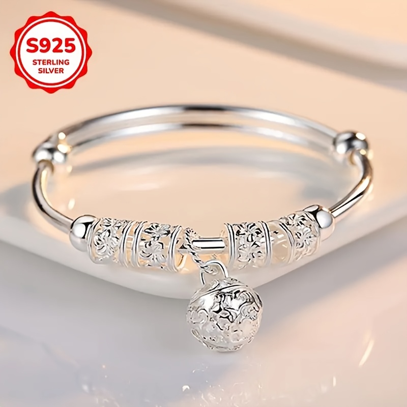 TEMU European And Classical Jewelry Bracelet For Women In Pure Silvery S925