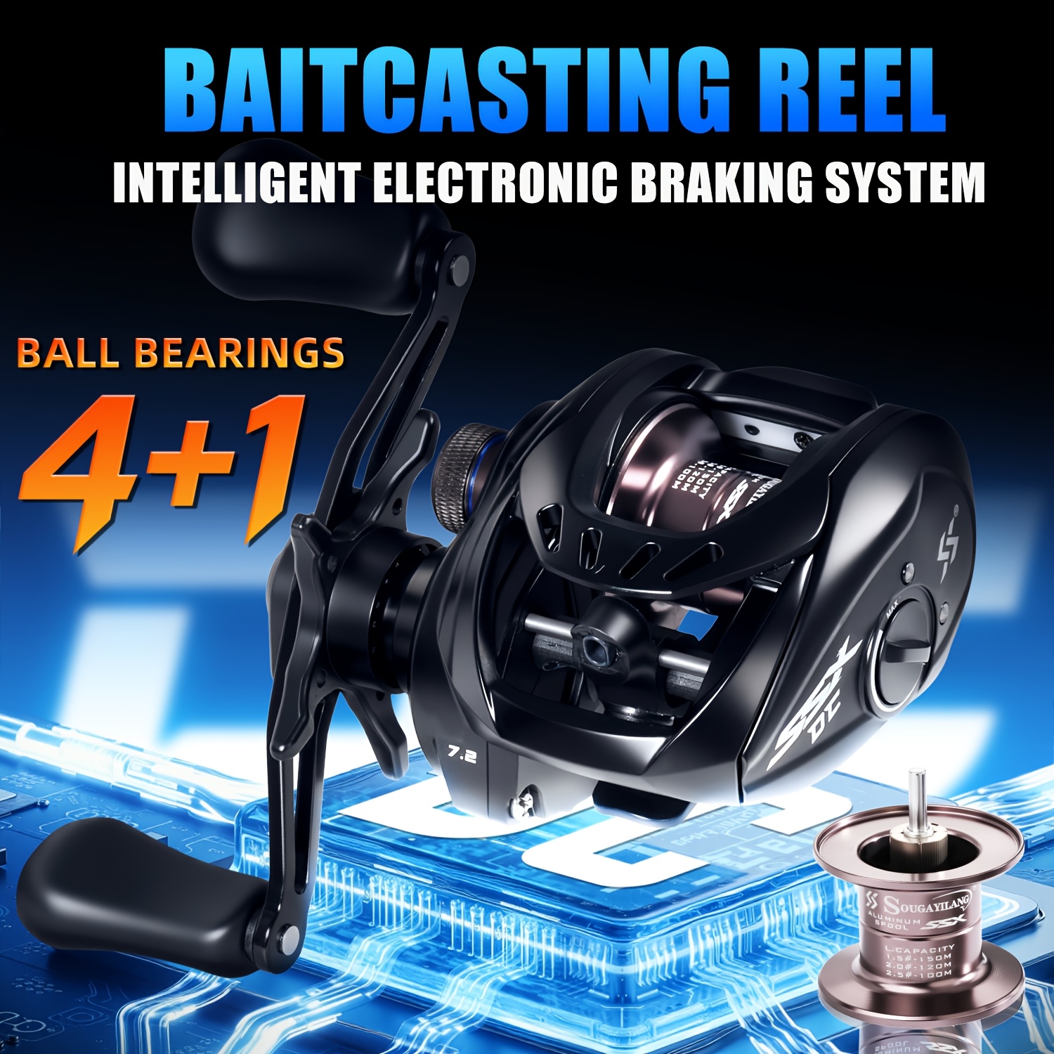 abu garcia ambassadeur 6500s reel Ambassadeur® Pro Rocket BE Saltwater Baitcaster Reels, 8Kg 200m Bearing Model:REVO5 SX LP-L (Lefty) Hunting & Fishing