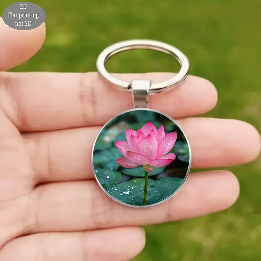 Exquisite Pink Dewdrop Keychain, 3pcs Set