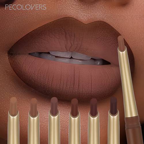 1pc waterproof matte lip liner gloss like effect pencil long lasting non staining moisturizing lip makeup