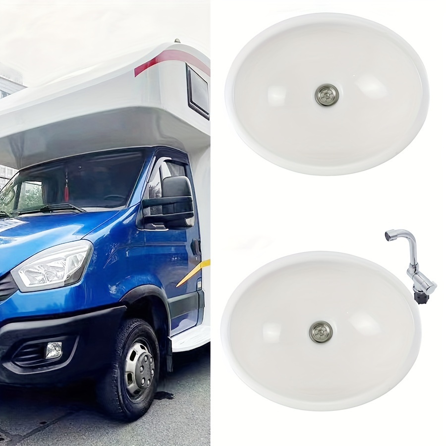 Ovaler Kunststoff-Waschbecken für Wohnmobil-Badezimmer