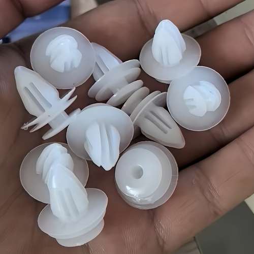 50 Clip Fissaggio Auto - Clip Per Pannello Portiera Universali Con Spessori In Schiuma - Sostituzione 51411973500 - Fissaggi Per Interni Auto, Bianche