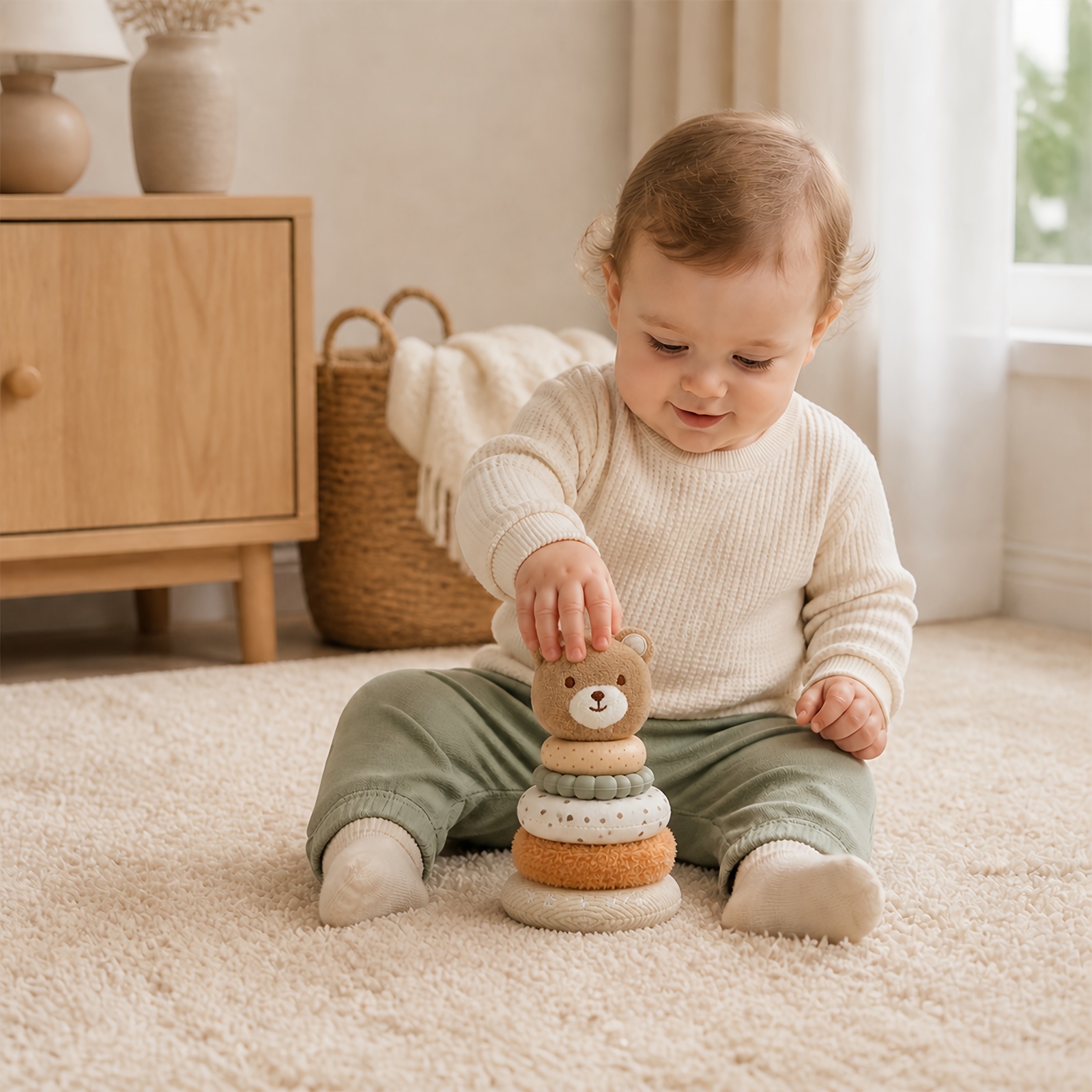 Adorable Bear Building Block Stacking Toy