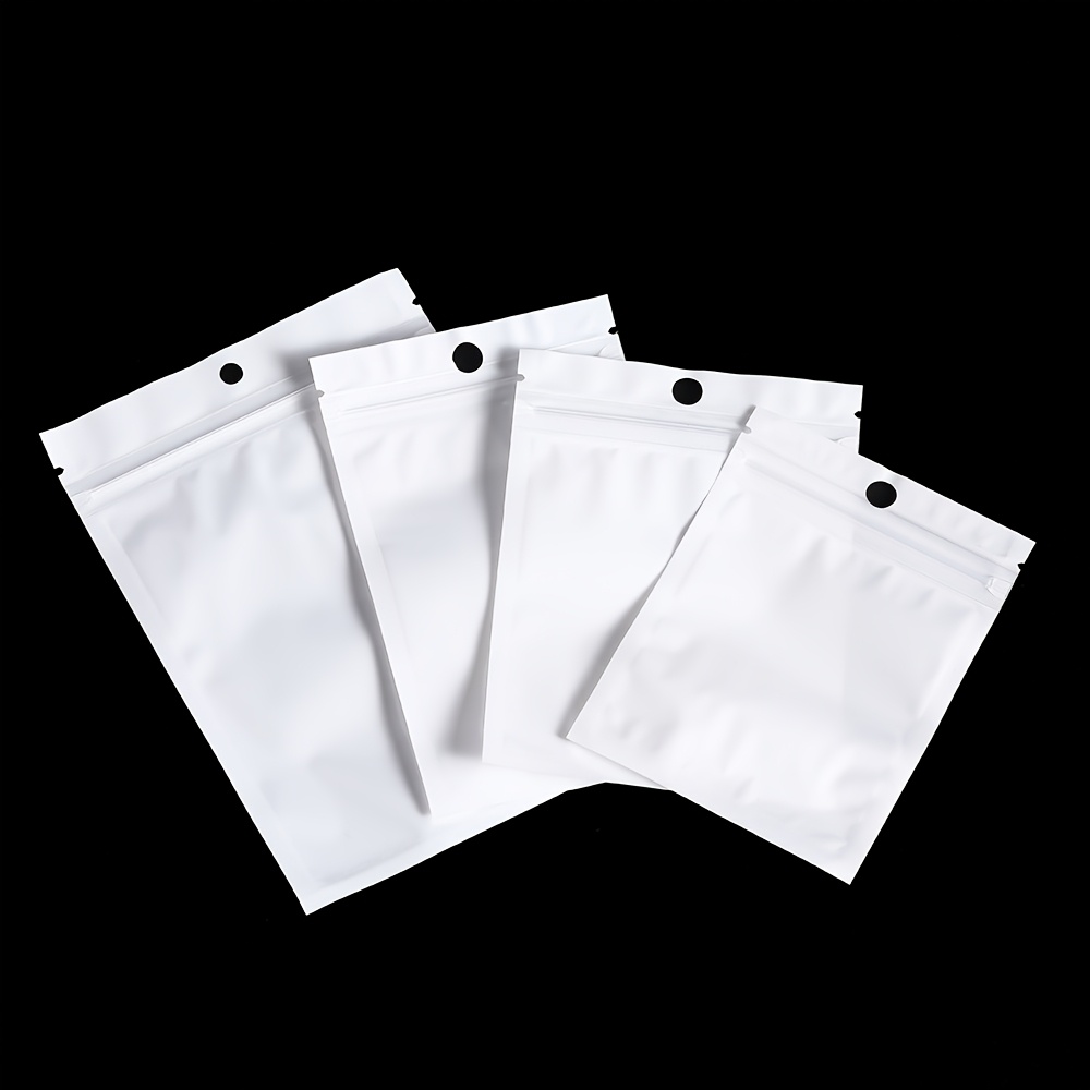 30/50/100pcs White Jewelry Bags for Display Storage